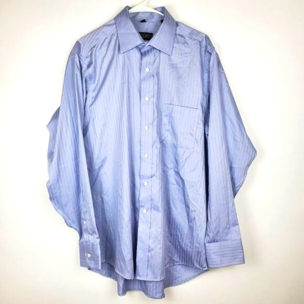 Donald J Trump Signature collection Long Sleeve Button Down Dress shirt Stripes
